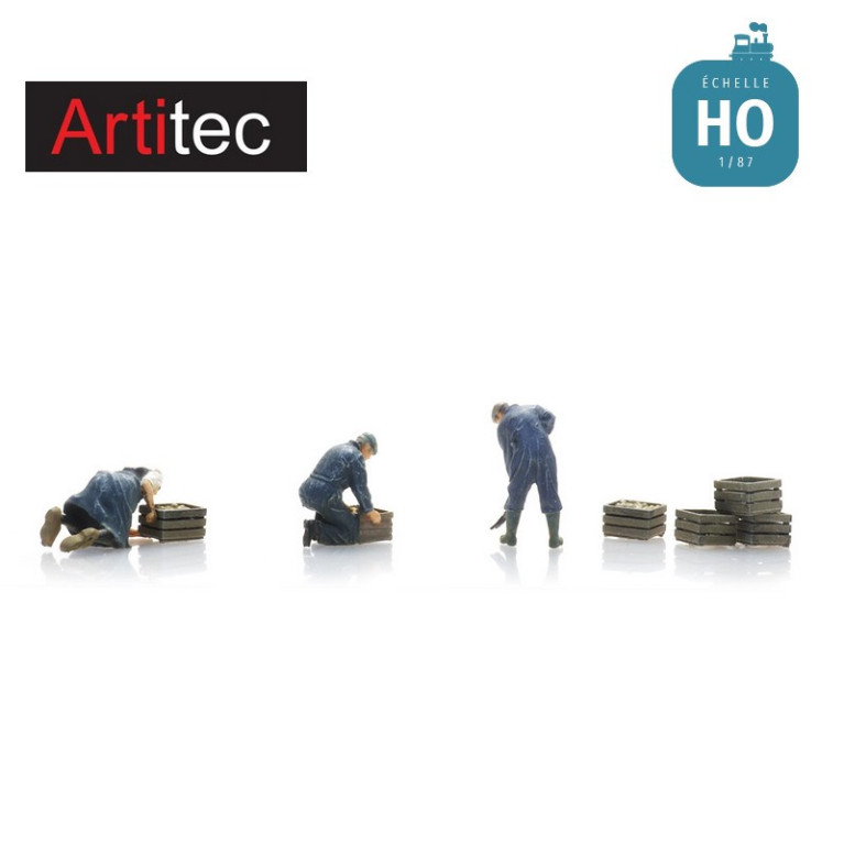 Fermiers dans les champs 3pcs HO Artitec 5870022 - Maketis Fermiers dans les champs 3pcs HO Artitec 5870022 - Maketis