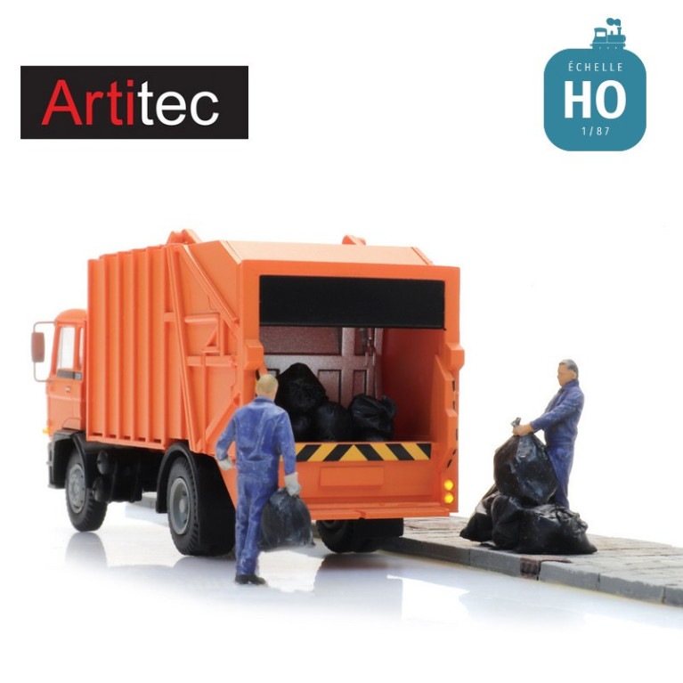 Eboueurs 1960 - 1990 3pcs HO Artitec 5870020 - Maketis Eboueurs 1960 - 1990 3pcs HO Artitec 5870020 - Maketis