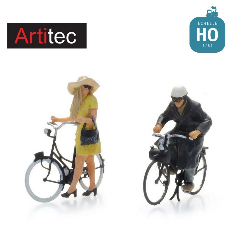 Mobylette Solex avec conducteur 2pcs HO Artitec 5870017 - Maketis