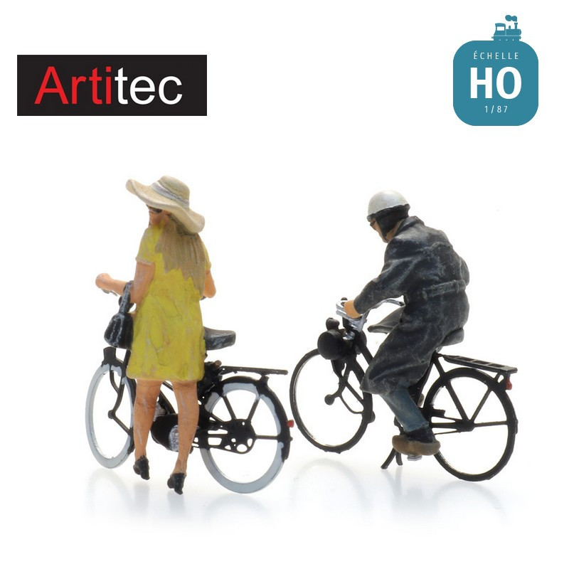Mobylette Solex avec conducteur 2pcs HO Artitec 5870017 - Maketis