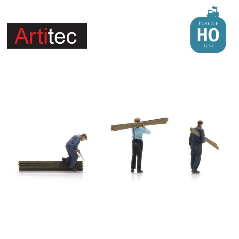 Charpentiers 1920 - 1990 3pcs HO Artitec 5870014 - Maketis Charpentiers 1920 - 1990 3pcs HO Artitec 5870014 - Maketis