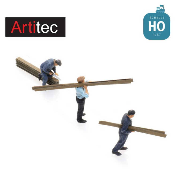 Charpentiers 1920 - 1990 3pcs HO Artitec 5870014 - Maketis Charpentiers 1920 - 1990 3pcs HO Artitec 5870014 - Maketis