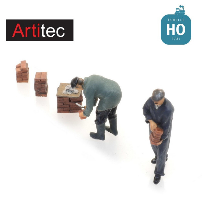 Maçons 1930s - 1990s 2 pcs HO Artitec 5870013 - Maketis Maçons 1930s - 1990s 2 pcs HO Artitec 5870013 - Maketis