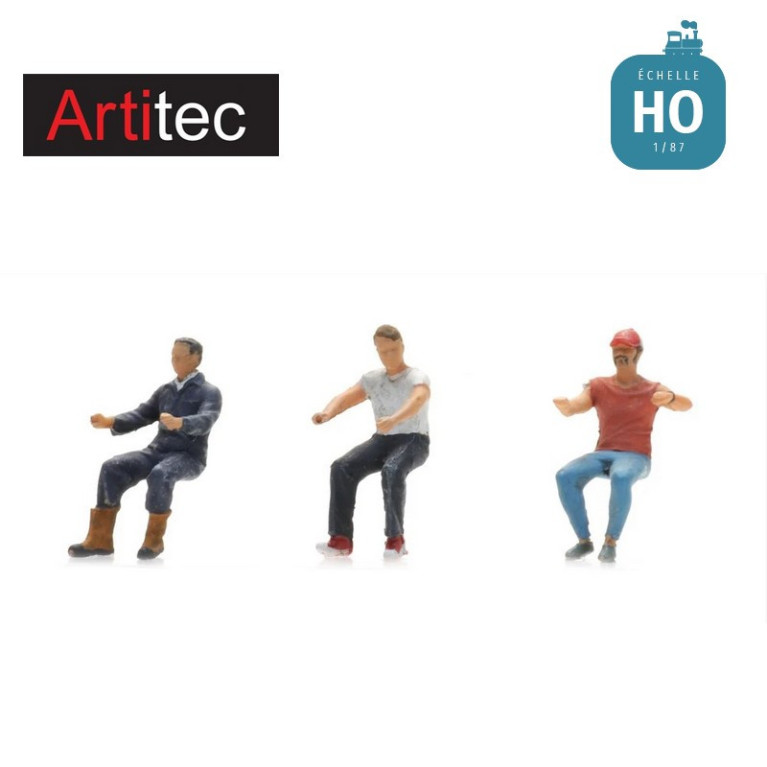 Conducteurs de camion 1970 - 2000 3pcs HO Artitec 5870012 - Maketis Conducteurs de camion 1970 - 2000 3pcs HO Artitec 5870012 - Maketis