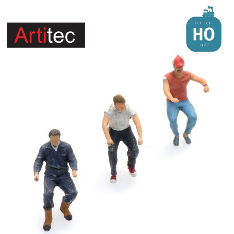 Conducteurs de camion 1970 - 2000 3pcs HO Artitec 5870012 - Maketis Conducteurs de camion 1970 - 2000 3pcs HO Artitec 5870012 - Maketis