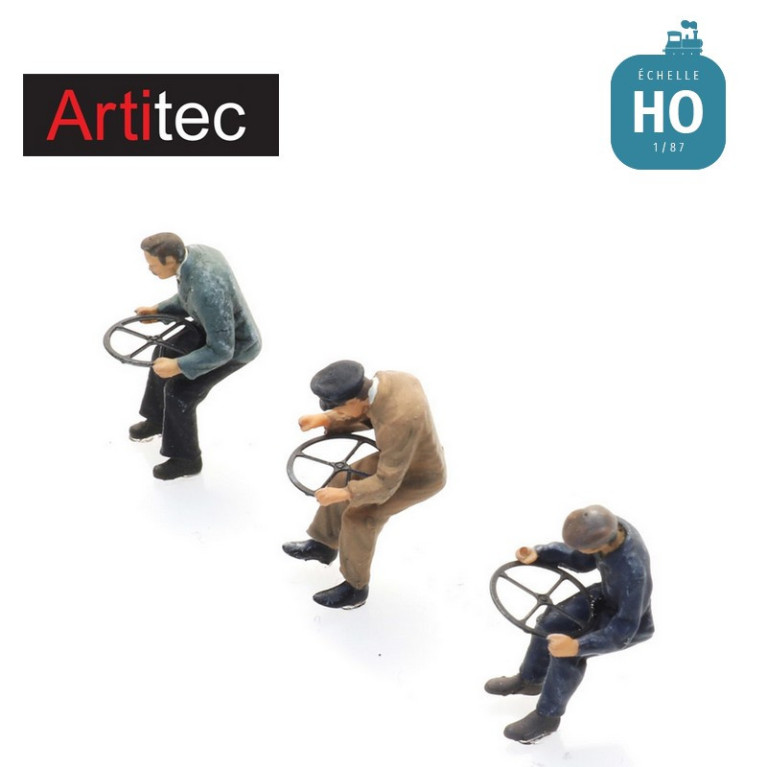 Conducteurs de camion 1940 - 1970 3pcs HO Artitec 5870011 - Maketis Conducteurs de camion 1940 - 1970 3pcs HO Artitec 5870011 - Maketis