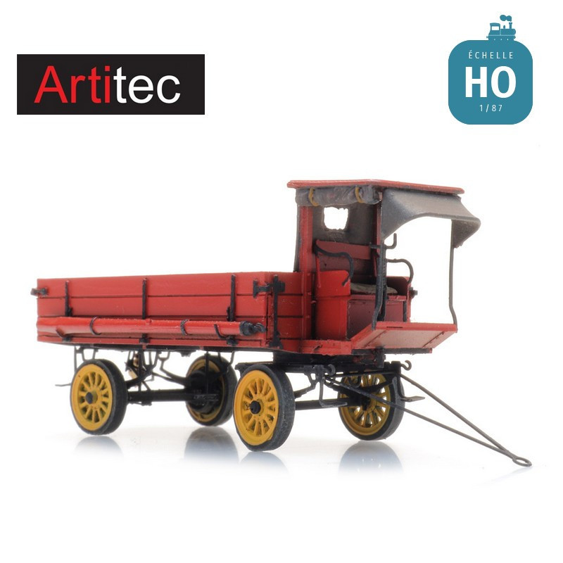 Remorque à cheval avec cabine HO Artitec 387.569 - Maketis