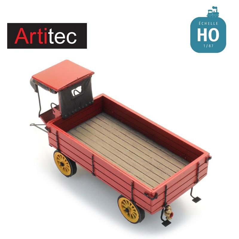 Remorque à cheval avec cabine HO Artitec 387.569 - Maketis