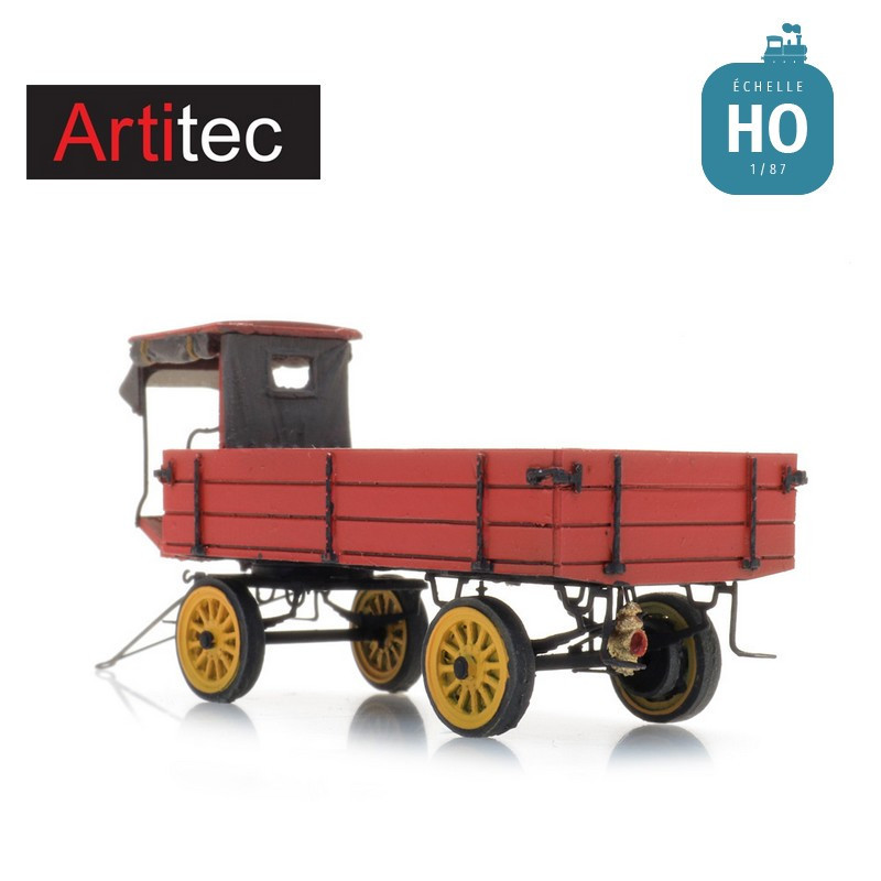 Remorque à cheval avec cabine HO Artitec 387.569 - Maketis