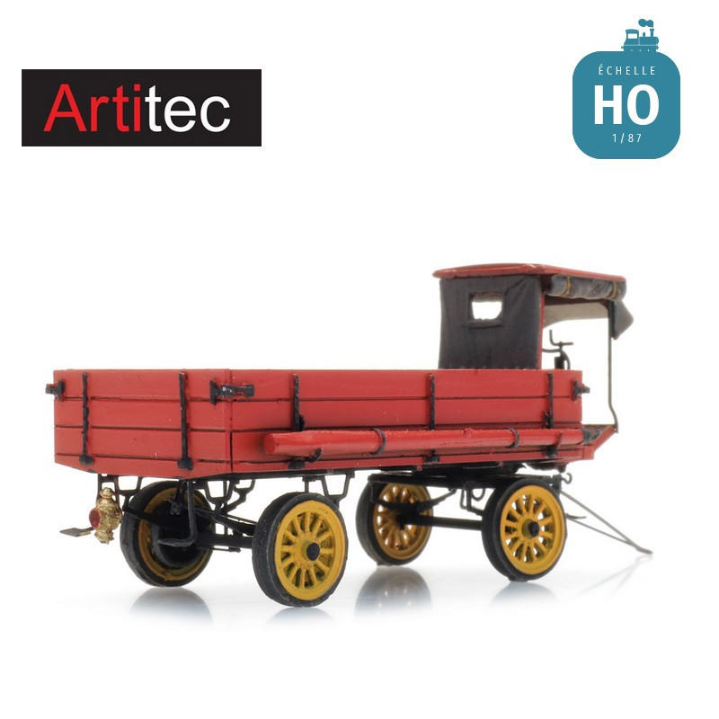 Remorque à cheval avec cabine HO Artitec 387.569 - Maketis