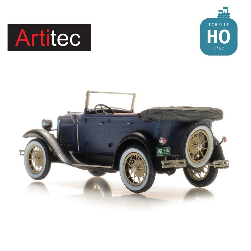 Voiture Ford modèle A Phaéton capote rabattue HO Artitec 387.522 - Maketis