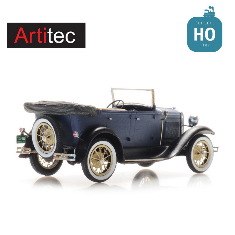 Voiture Ford modèle A Phaéton capote rabattue HO Artitec 387.522 - Maketis