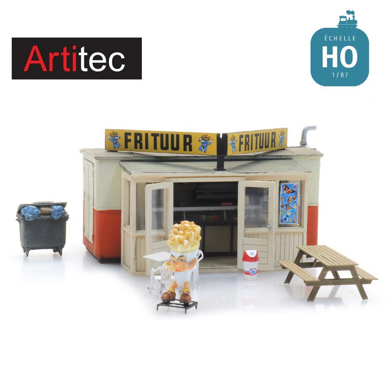 Baraque à frites en kit HO Artitec 10.417 - Maketis