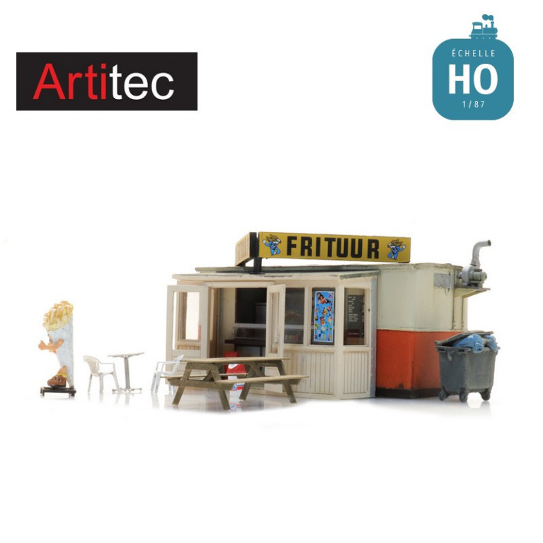 Baraque à frites en kit HO Artitec 10.417 - Maketis Baraque à frites en kit HO Artitec 10.417 - Maketis