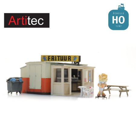 Baraque à frites en kit HO Artitec 10.417 - Maketis Baraque à frites en kit HO Artitec 10.417 - Maketis