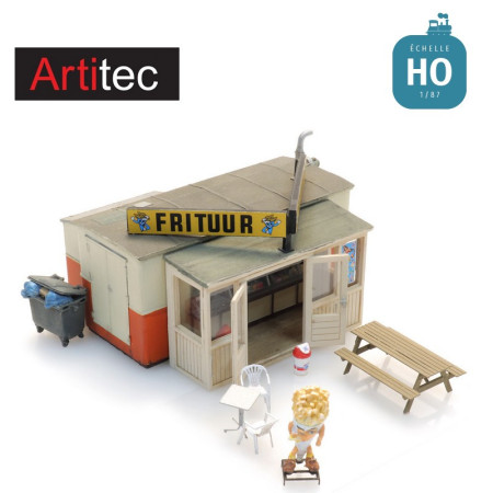 Baraque à frites en kit HO Artitec 10.417 - Maketis Baraque à frites en kit HO Artitec 10.417 - Maketis