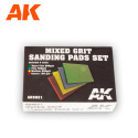 Mixed grit sanding pads set 4 units AK Interactive AK9021 - Maketis