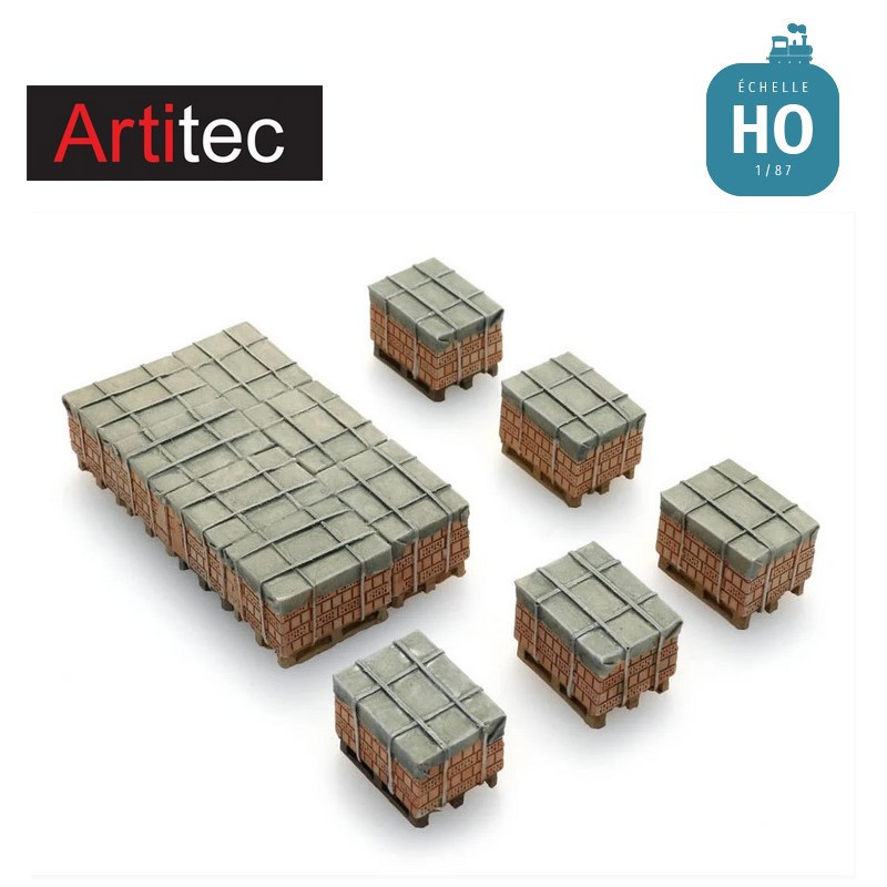 Chargement de briques sur paletteHO Artitec 487.801.91 - Maketis