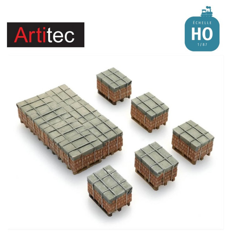 Chargement de briques sur paletteHO Artitec 487.801.91 - Maketis Chargement de briques sur paletteHO Artitec 487.801.91 - Maketis
