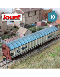 Wagon à bâche coulissante Rils "Contrex" SNCF Ep V HO Jouef HJ6275