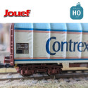 Wagon à bâche coulissante Rils "Contrex" SNCF Ep V HO Jouef HJ6275 - Maketis