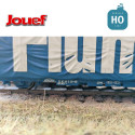 Wagon bâché à 3 essieux Lails "Flumroc" SNCF Ep IV HO Jouef HJ6238 - Maketis