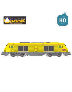Diesel locomotive BB 675092 SNCF Infra yellow roof Ep VI Analog HO Os.kar OS7505 - Maketis