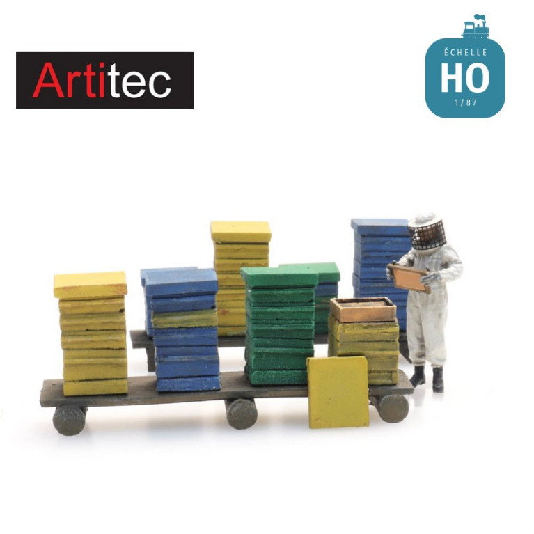 Ruches avec apiculteur HO Artitec 387.477