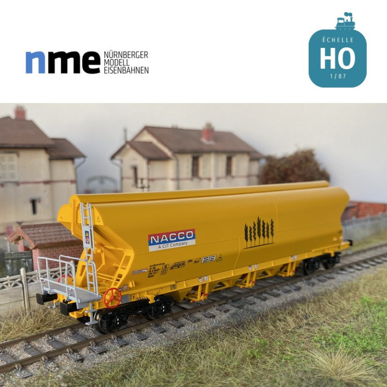 Wagon céréalier Tagnpps 101m³ NACCO jaune EP VI HO NME 511614 - Maketis Wagon céréalier Tagnpps 101m³ NACCO jaune EP VI HO NME 511614 - Maketis