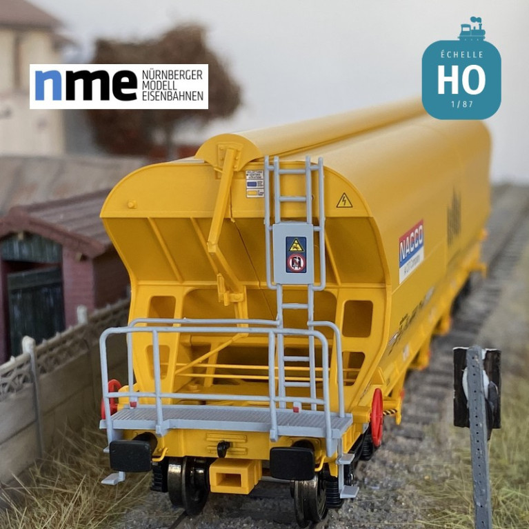Wagon céréalier Tagnpps 101m³ NACCO jaune EP VI HO NME 511614 - Maketis Wagon céréalier Tagnpps 101m³ NACCO jaune EP VI HO NME 511614 - Maketis