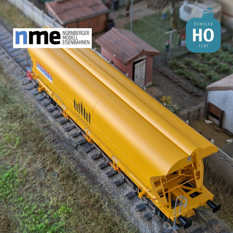 Wagon céréalier Tagnpps 101m³ NACCO jaune EP VI HO NME 511614 - Maketis Wagon céréalier Tagnpps 101m³ NACCO jaune EP VI HO NME 511614 - Maketis