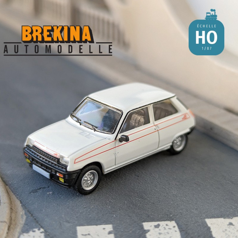 Renault 5 Alpine 1980 Blanche HO Brekina 7221 - Maketis