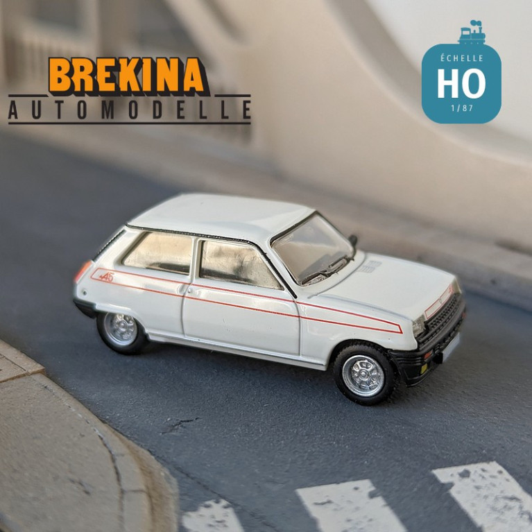 Renault 5 Alpine 1980 Blanche HO Brekina 7221 - Maketis