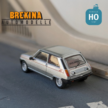 Renault 5 Alpine 1980 Gris métallisé HO Brekina 7220 - Maketis