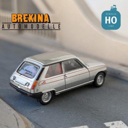 Renault 5 Alpine 1980 Gris métallisé HO Brekina 7220 - Maketis