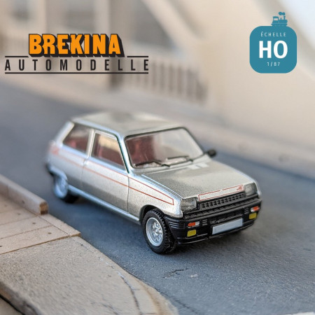 Renault 5 Alpine 1980 Gris métallisé HO Brekina 7220 - Maketis