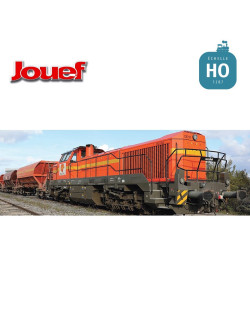 Vossloh DE 18 diesel locomotive Akiem/SNCF Réseau era VI Analog HO Jouef HJ2440 - Maketis