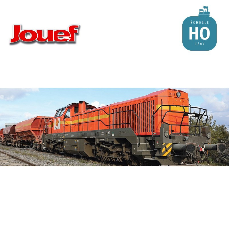 Diesellokomotive Vossloh DE 18 COLAS RAIL EP VI Digital Son HO Jouef HJ2440S - Maketis