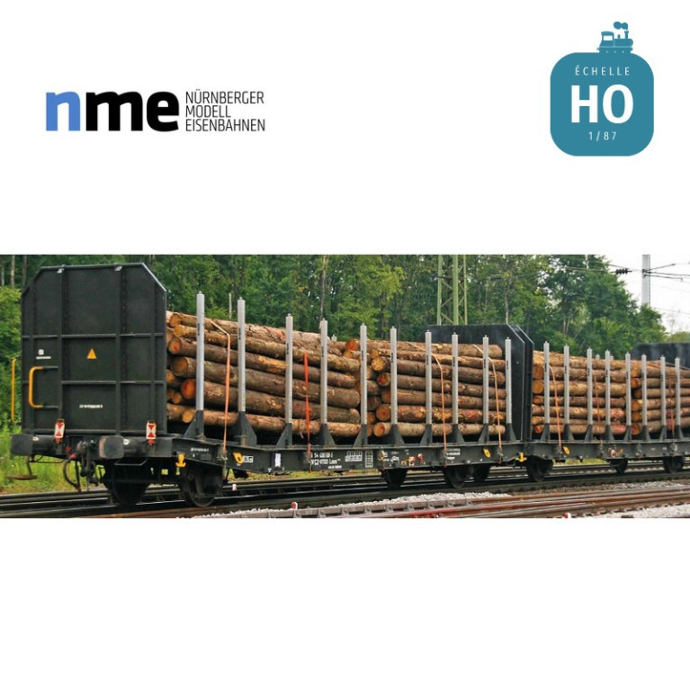 Couplage wagons plats Laas VTG avec ranchers EXTE Ep VI HO NME 534612 - Maketis Couplage wagons plats Laas VTG avec ranchers EXTE Ep VI HO NME 534612 - Maketis