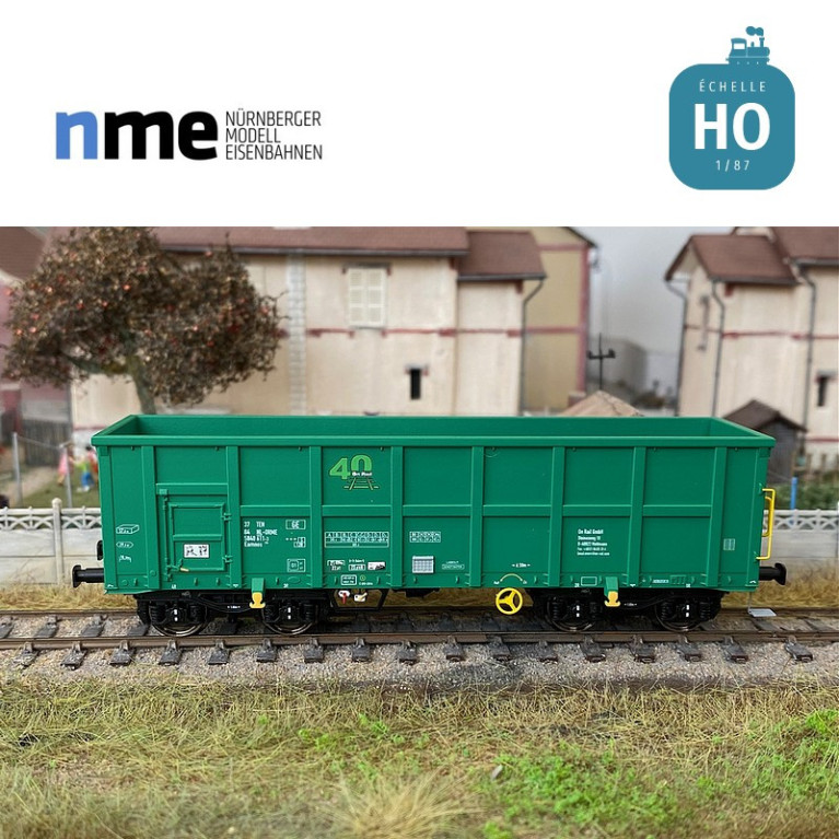 Wagon tombereau Eamnos 57m³ 40 On Rail vert Ep VI HO NME 540606 - Maketis