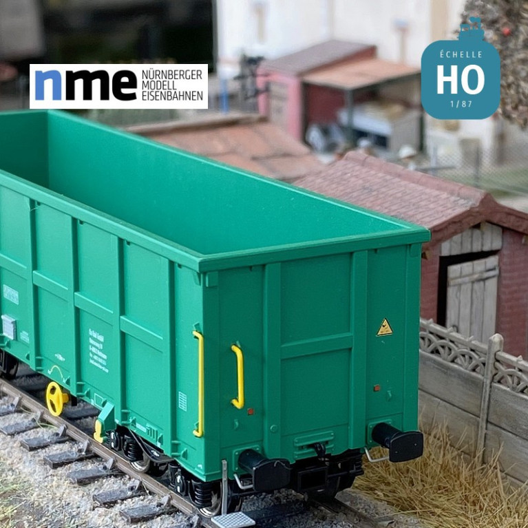 Offener Güterwagen Eamnos 57m³ 40 On Rail grün Ep VI HO NME 540606 - Maketis