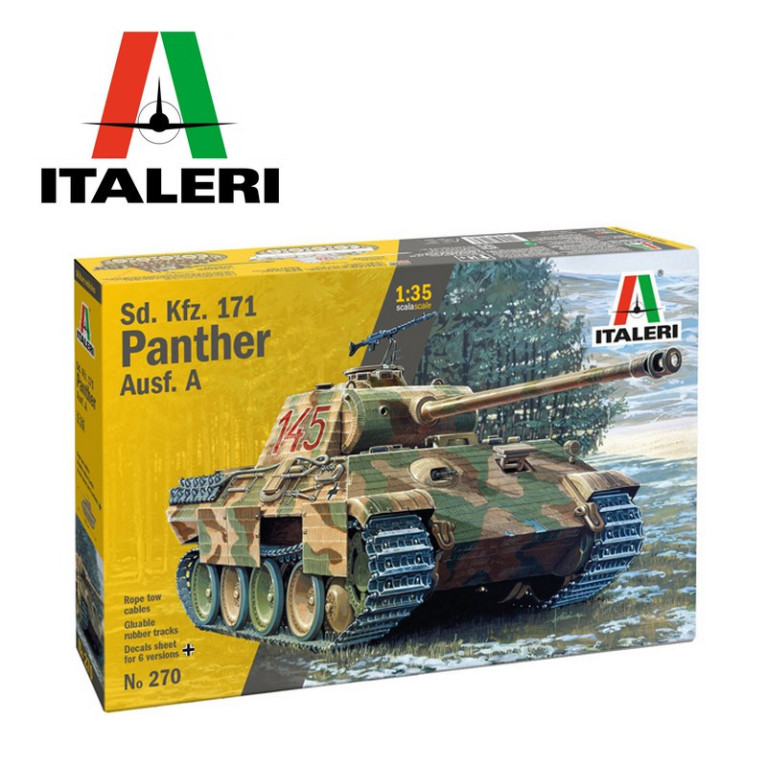 Char d'assaut Panther AUSF.A WWII 1/35 Italeri 0270 - Maketis Char d'assaut Panther AUSF.A WWII 1/35 Italeri 0270 - Maketis