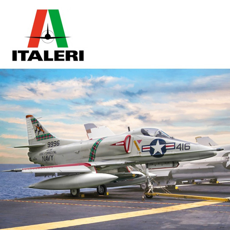 Avion de chasse A-4E/F/G Skyhawk années 50 1/48 Italeri 2826 - Maketis Avion de chasse A-4E/F/G Skyhawk années 50 1/48 Italeri 2826 - Maketis