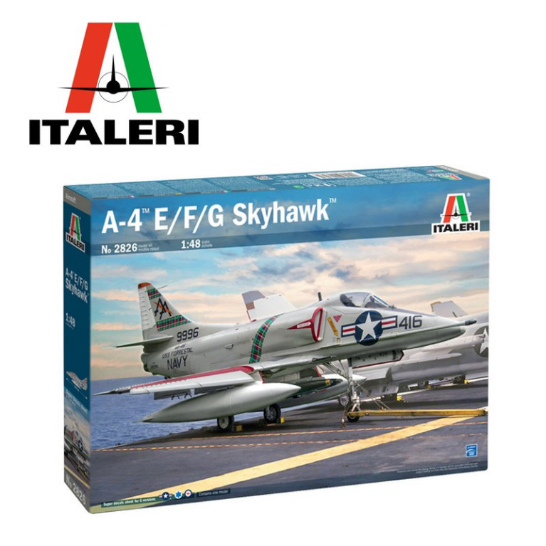 Avion de chasse A-4E/F/G Skyhawk années 50 1/48 Italeri 2826 - Maketis Avion de chasse A-4E/F/G Skyhawk années 50 1/48 Italeri 2826 - Maketis