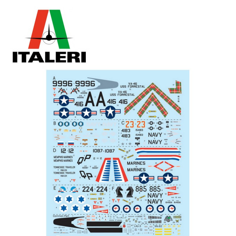 Avion de chasse A-4E/F/G Skyhawk années 50 1/48 Italeri 2826 - Maketis