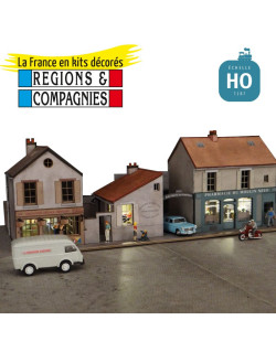 3 Maisons Île de France (2 commerces et 1 garage) HO Régions et Compagnies QIF005 - Maketis