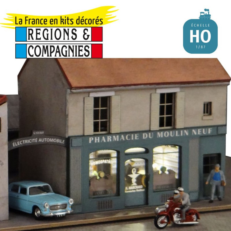 3 Maisons Île de France (2 commerces et 1 garage) HO Régions et Compagnies QIF005 - Maketis 3 Maisons Île de France (2 commerces et 1 garage) HO Régions et Compagnies QIF005 - Maketis