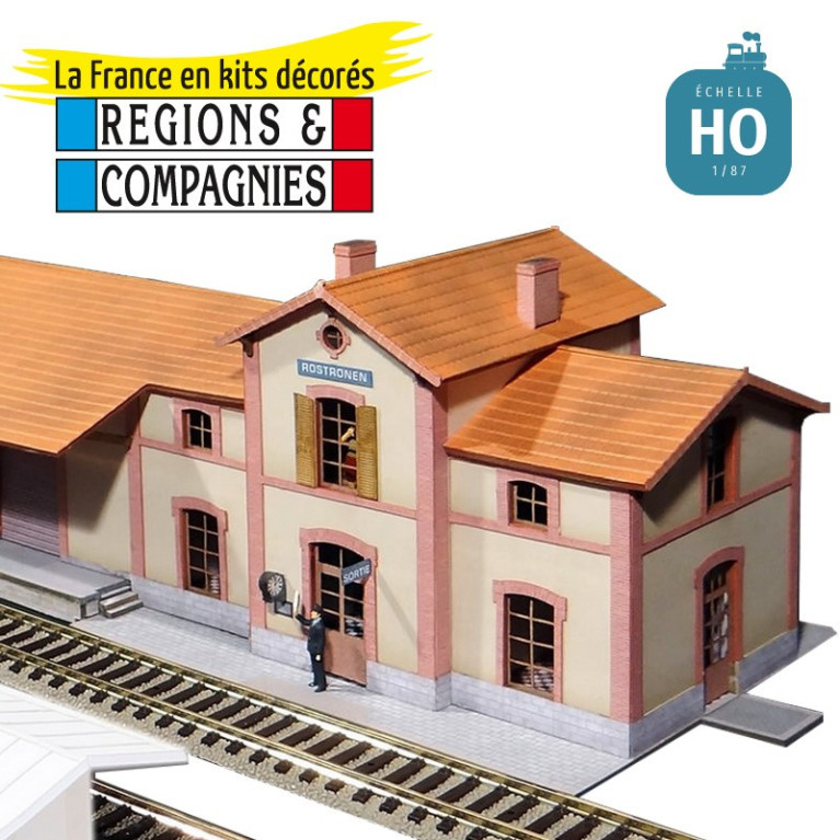 Gare réseau Breton (Gare avec draisine statique) HO Régions et Compagnies GAR205 - Maketis