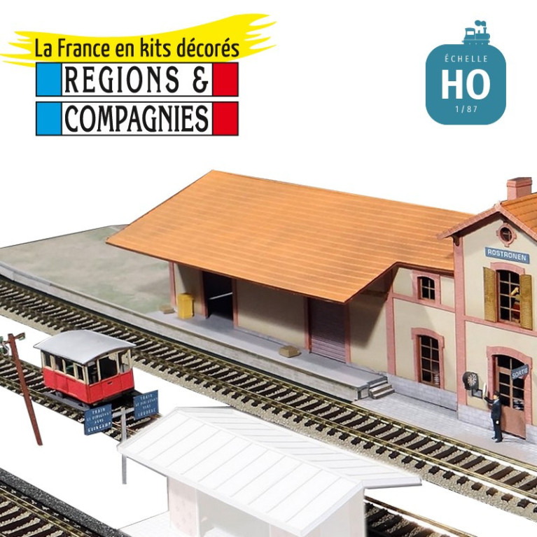 réseau train électrique maquette décors éclairés 