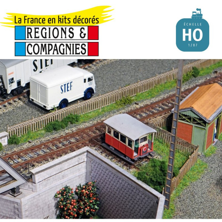 Gare réseau Breton (Gare avec draisine statique) HO Régions et Compagnies GAR205 - Maketis